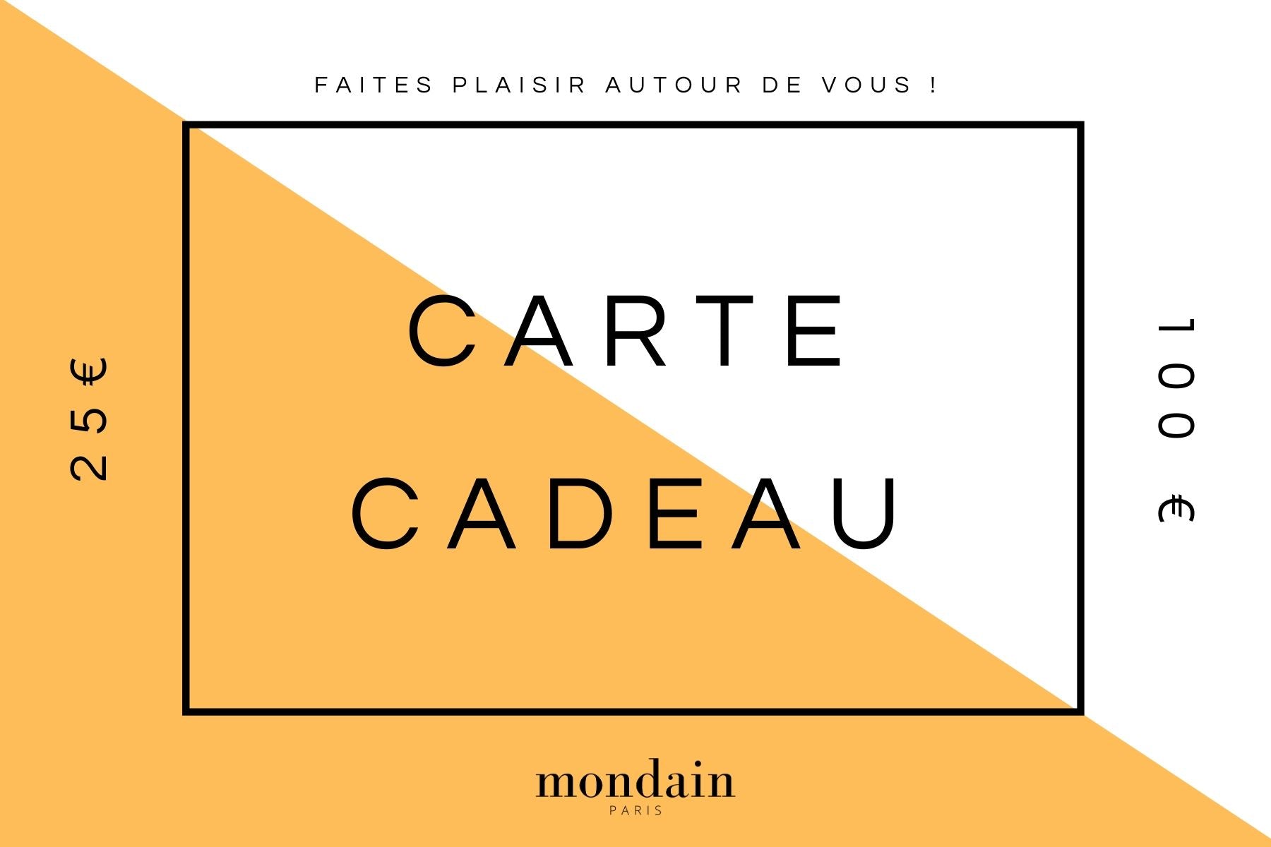 Carte cadeau Mondain